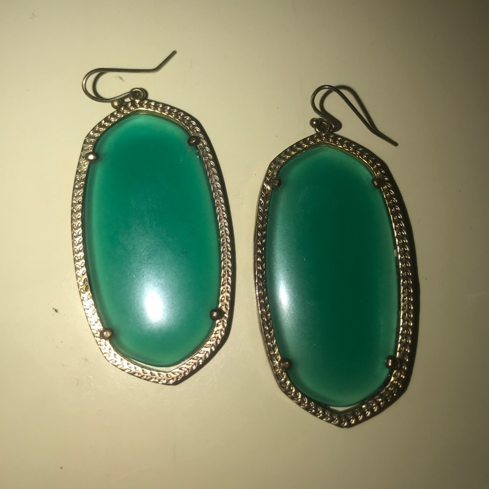 Kendra Scott Emerald Green earrings